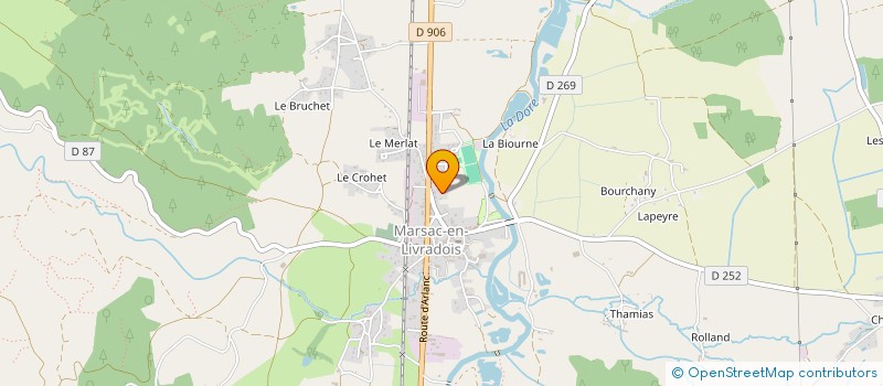 localisation de l'entreprise MADAME ISABELLE VESSIER à MARSAC-EN-LIVRADOIS