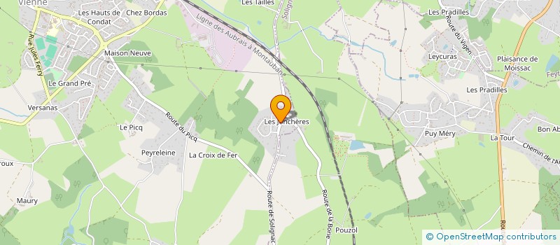 localisation de l'entreprise MADAME ISABELLE VEZY à CONDAT-SUR-VIENNE