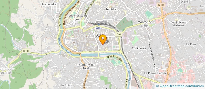 localisation de l'entreprise MADAME ISABELLE VIAL à ALES