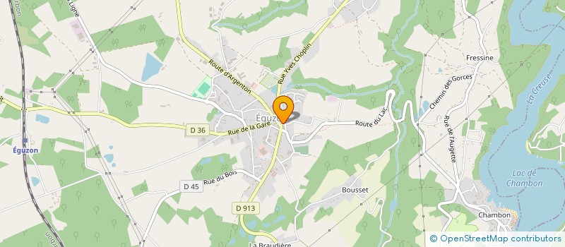 localisation de l'entreprise MADAME ISABELLE VIALATOU à EGUZON-CHANTOME