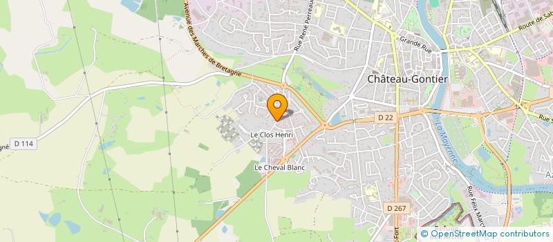 localisation de l'entreprise MADAME ISABELLE VIEL à CHATEAU-GONTIER-SUR-MAYENNE