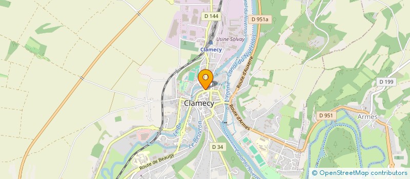 localisation de l'entreprise MADAME ISABELLE VIENNOT à CLAMECY