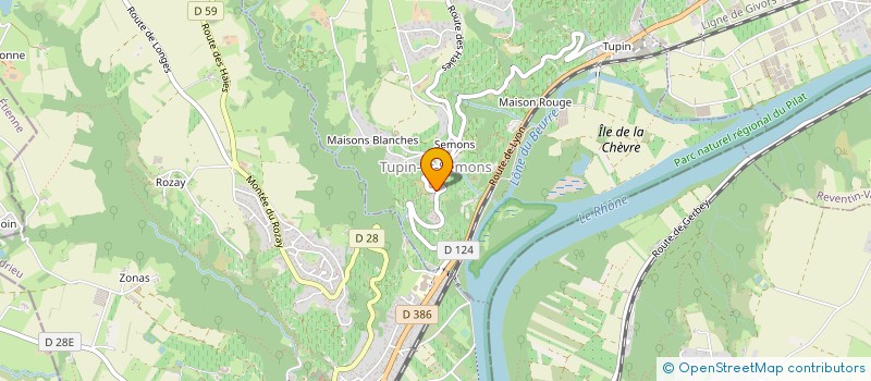 localisation de l'entreprise MADAME ISABELLE VIGLIENGO  TUPIN-ET-SEMONS