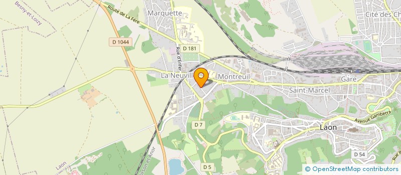 localisation de l'entreprise MADAME ISABELLE VIGNON à LAON