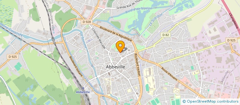 localisation de l'entreprise MADAME ISABELLE VILLEMANT à ABBEVILLE