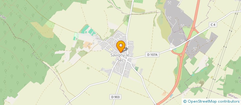 localisation de l'entreprise MADAME ISABELLE VILLETARD  SAVIGNY-LE-SEC