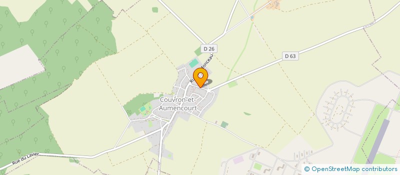 localisation de l'entreprise MADAME ISABELLE VILLIN  COUVRON-ET-AUMENCOURT