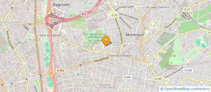 localisation de l'entreprise MADAME ISABELLE VINCENT à MONTREUIL