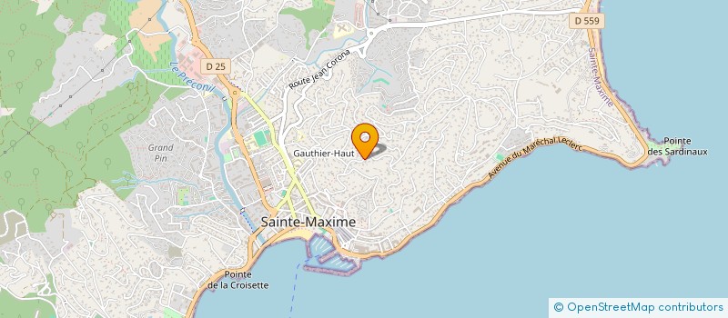 localisation de l'entreprise MADAME ISABELLE VINCENT à SAINTE-MAXIME