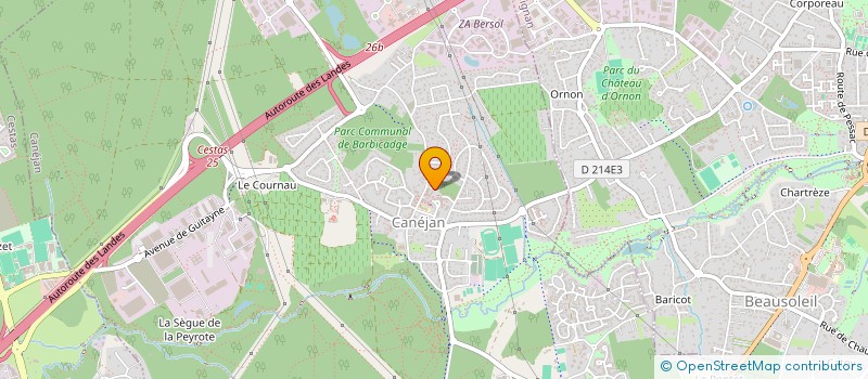 localisation de l'entreprise MADAME ISABELLE VINCENT  CANEJAN