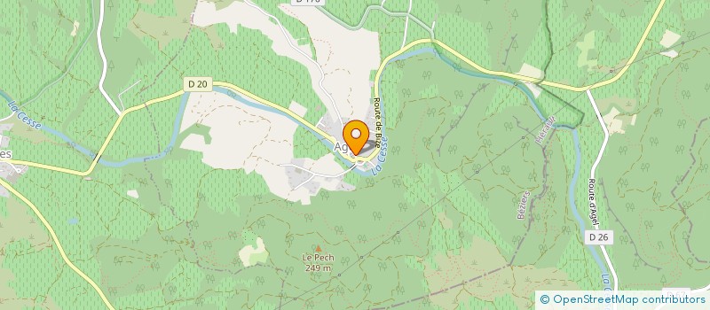 localisation de l'entreprise MADAME ISABELLE VINCENT  OLONZAC