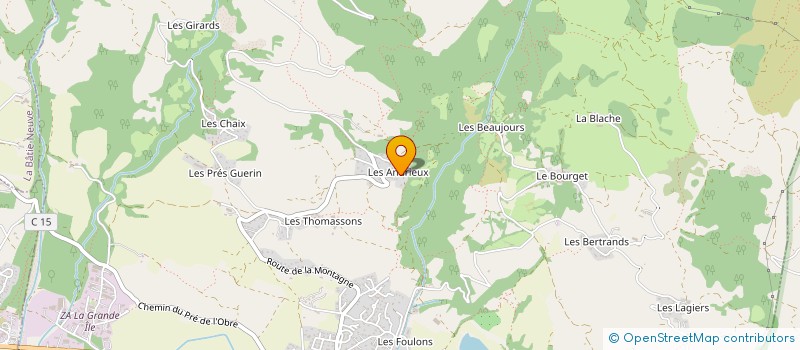 localisation de l'entreprise MADAME ISABELLE VINCENT  CHORGES