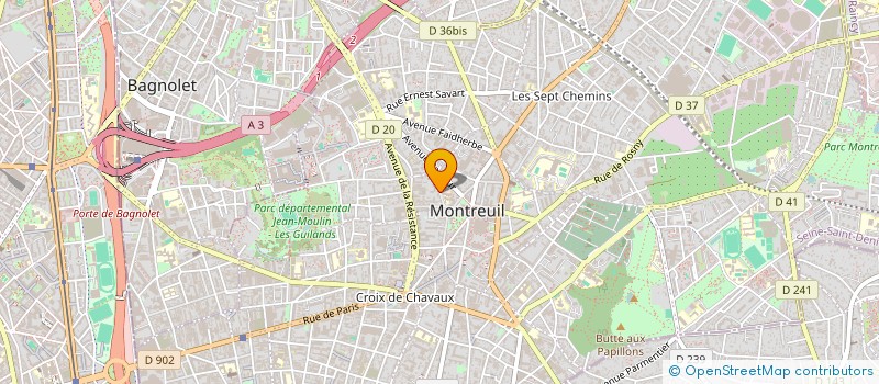 localisation de l'entreprise MADAME ISABELLE VINCENTI à MONTREUIL