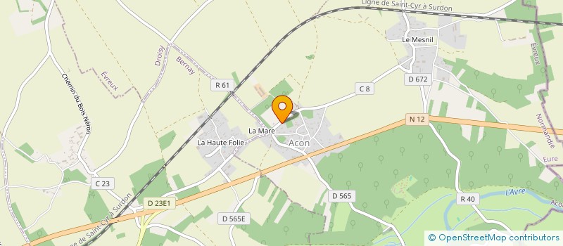 localisation de l'entreprise MADAME ISABELLE VINCONT  ACON