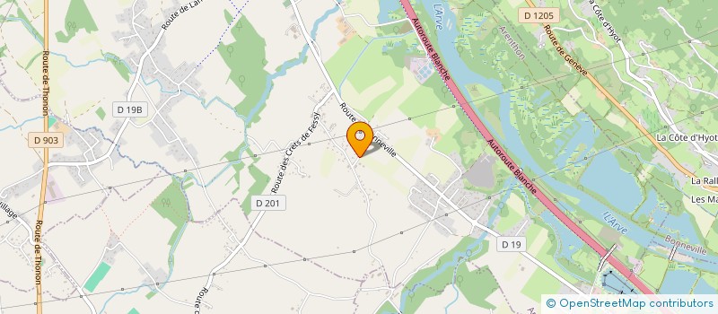 localisation de l'entreprise MADAME ISABELLE VIOT  ARENTHON