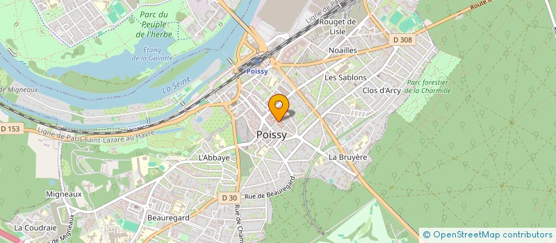 localisation de l'entreprise MADAME ISABELLE VIRMOUX  POISSY