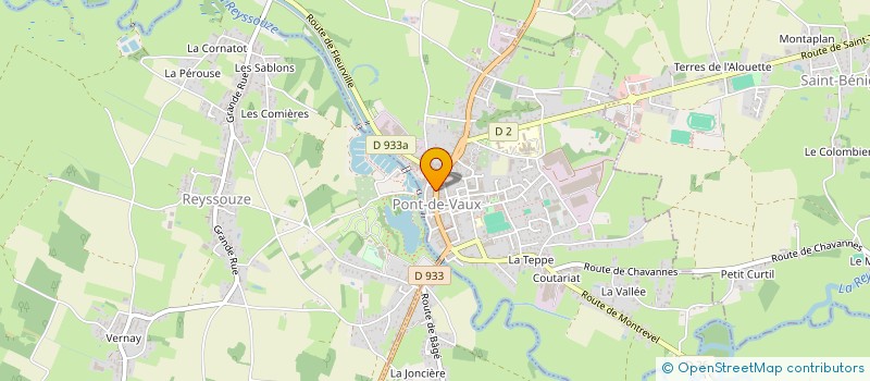 localisation de l'entreprise MADAME ISABELLE VISSAC  PONT-DE-VAUX