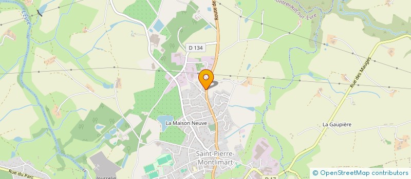 localisation de l'entreprise MADAME ISABELLE VISSET à MONTREVAULT-SUR-EVRE