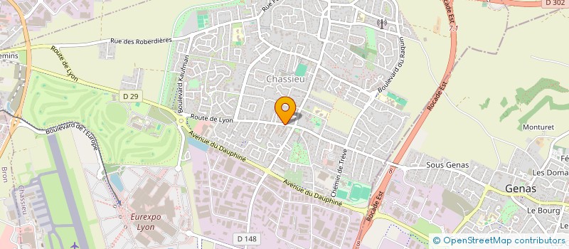 localisation de l'entreprise MADAME ISABELLE VITURAT  CHASSIEU