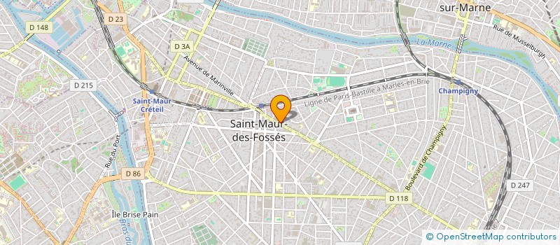 localisation de l'entreprise MADAME ISABELLE VIVAT à SAINT-MAUR-DES-FOSSES