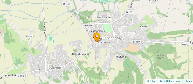 localisation de l'entreprise MADAME ISABELLE VIZCAINO  CHAPONNAY