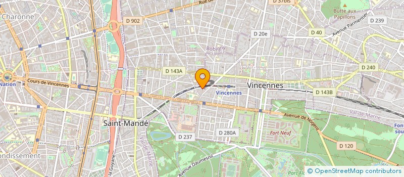 localisation de l'entreprise MADAME ISABELLE VONCKEN à VINCENNES