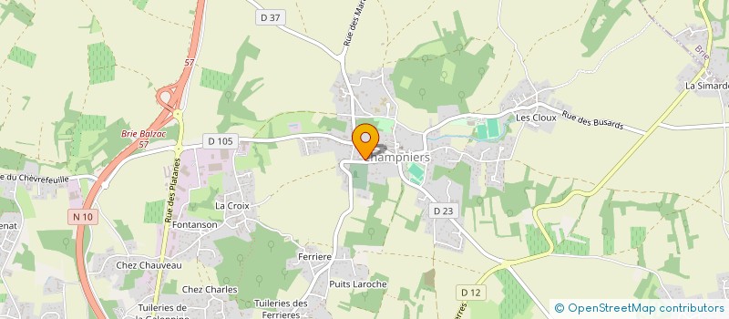 localisation de l'entreprise MADAME ISABELLE VRIET à CHAMPNIERS