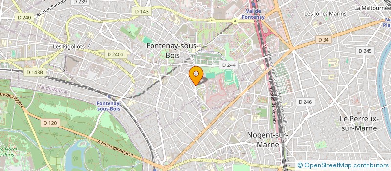 localisation de l'entreprise MADAME ISABELLE VRIGNEAU à FONTENAY-SOUS-BOIS