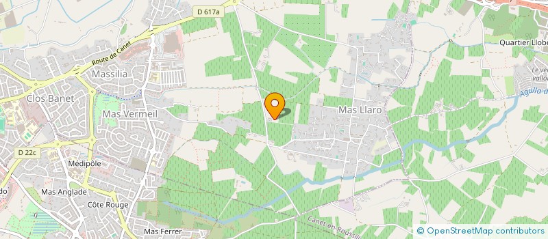 localisation de l'entreprise MADAME ISABELLE VUEBAT  PERPIGNAN