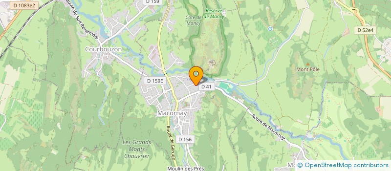 localisation de l'entreprise MADAME ISABELLE VUILLEMIN  MACORNAY