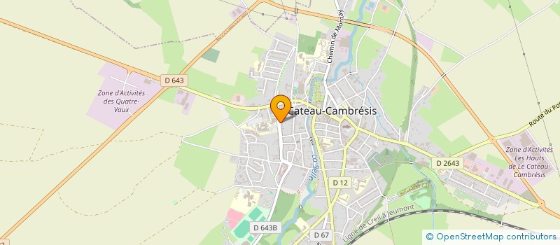 localisation de l'entreprise MADAME ISABELLE WALRAFF  LE CATEAU-CAMBRESIS