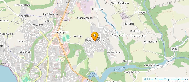 localisation de l'entreprise MADAME ISABELLE WIEL  CONCARNEAU