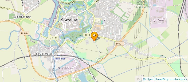 localisation de l'entreprise MADAME ISABELLE WOLFF à GRAVELINES