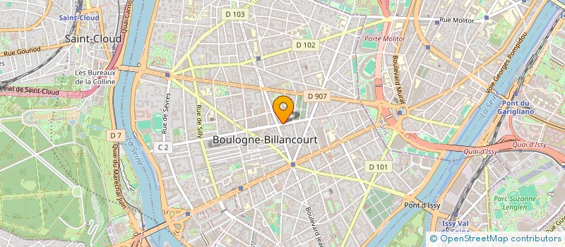 localisation de l'entreprise MADAME ISABELLE WURTZ à BOULOGNE-BILLANCOURT