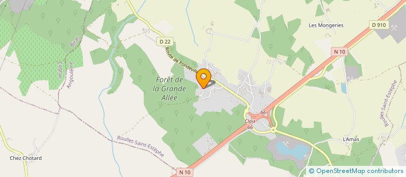 localisation de l'entreprise MADAME ISABELLE WYSOCKI  ROULLET-SAINT-ESTEPHE