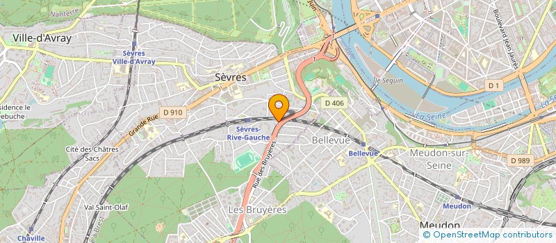 localisation de l'entreprise MADAME ISABELLE YHARRASSARRY à SEVRES