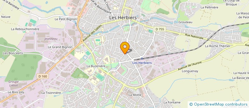 localisation de l'entreprise MADAME ISABELLE YOUX  LES HERBIERS