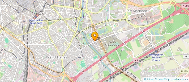 localisation de l'entreprise MADAME ISABELLE ZANOLO à MONTPELLIER