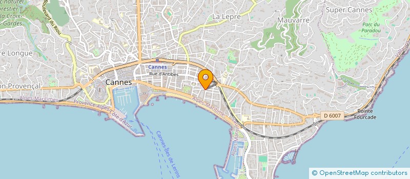localisation de l'entreprise MADAME ISABELLE ZANZER à CANNES