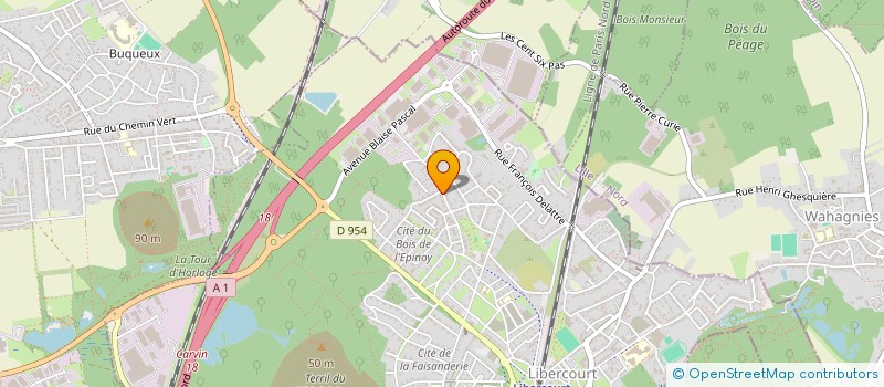 localisation de l'entreprise MADAME ISABELLE ZARAT  LIBERCOURT