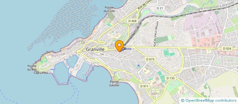 localisation de l'entreprise MADAME ISABELLE ZERBIB  GRANVILLE