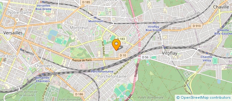 localisation de l'entreprise MADAME ISABELLE ZIMMERMANN à VERSAILLES