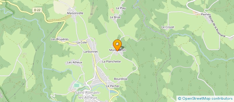 localisation de l'entreprise MADAME ISABELLLE PLAY  SAINT-ROMAIN-LES-ATHEUX