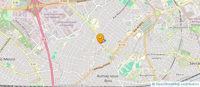 localisation de l'entreprise MADAME ISABELLY DOS SANTOS RODRIGUES LEAO à AULNAY-SOUS-BOIS