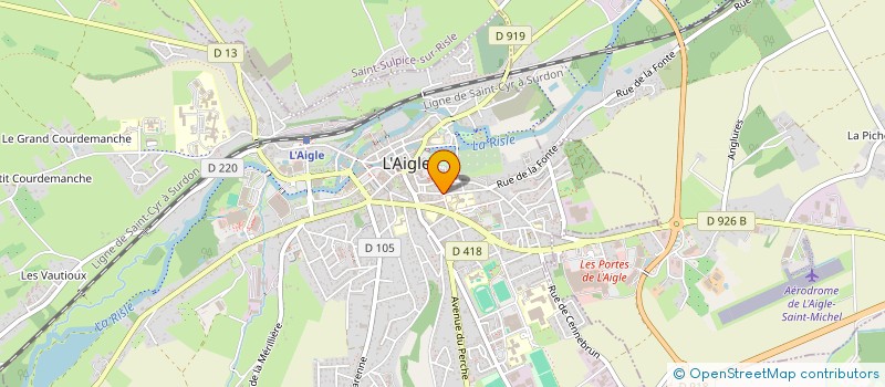 localisation de l'entreprise MADAME ISADORA BAURIEY à L'AIGLE