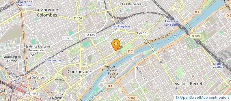 localisation de l'entreprise MADAME ISADORA COURTEL  COURBEVOIE