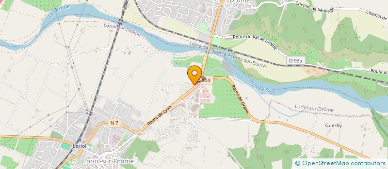 localisation de l'entreprise MADAME ISALINE BARD  LORIOL-SUR-DROME