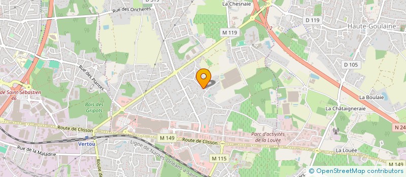 localisation de l'entreprise MADAME ISALINE BERNARD  BASSE-GOULAINE