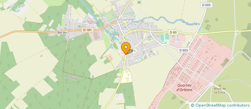 localisation de l'entreprise MADAME ISALINE CARLIER à SISSONNE