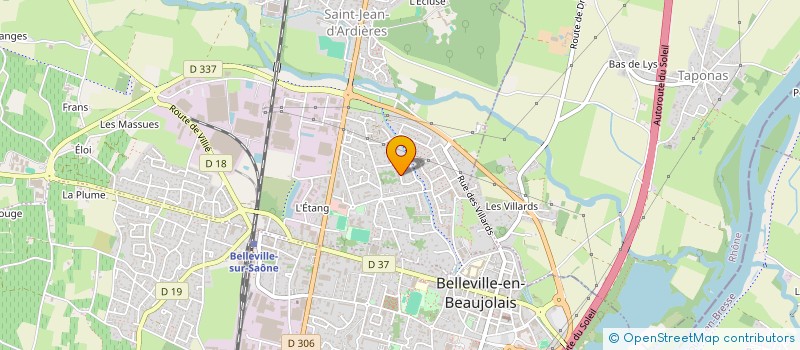 localisation de l'entreprise MADAME ISALINE KOSTINE  BELLEVILLE-EN-BEAUJOLAIS